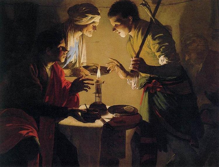 Hendrick ter Brugghen Esau Selling His Birthright Sweden oil painting art